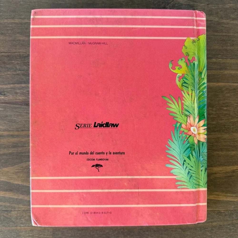 Vintage 1991 Tesoros y Leyendas Libro 4 Spanish Textbook Serie Laidlaw Hardcover